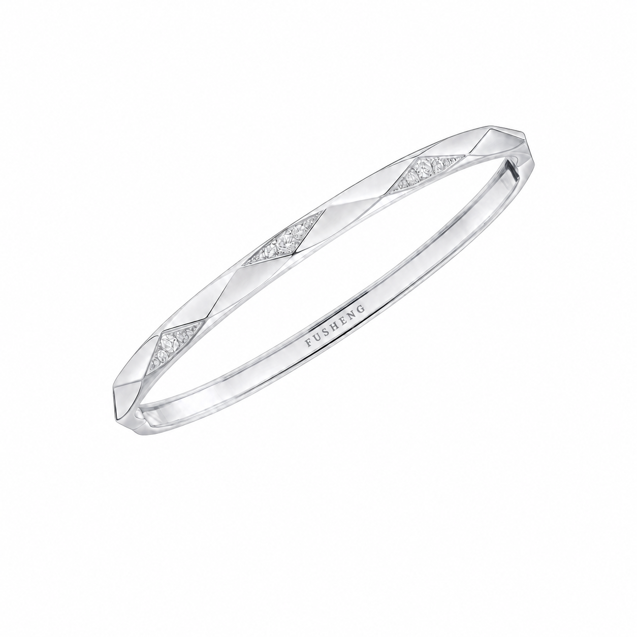 FUSHENG Signature 白金钻石手镯